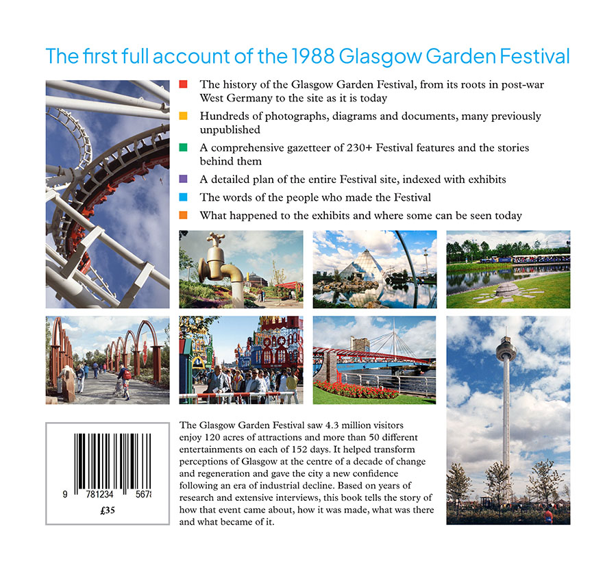Glasgow Garden Festival book: sample back cover