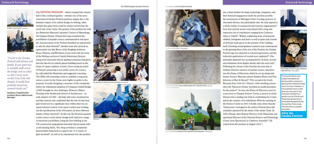 Sample page spread from 'The 1988 Glasgow Garden Festival'